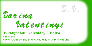 dorina valentinyi business card